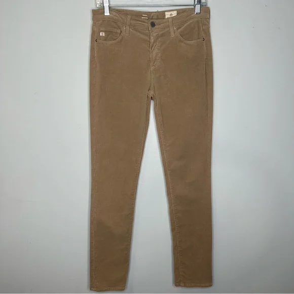 AG Adriano Goldschmied Prima Cigarette Cut Jeans In Envy Stretch Corduroy 27R - Picture 3 of 12
